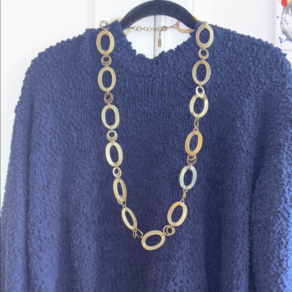 SILPADA K&R “By the Horns” brass and natural horn necklace.